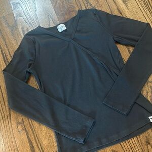 Gray Abercrombie Kids Ribbed Knit Tee